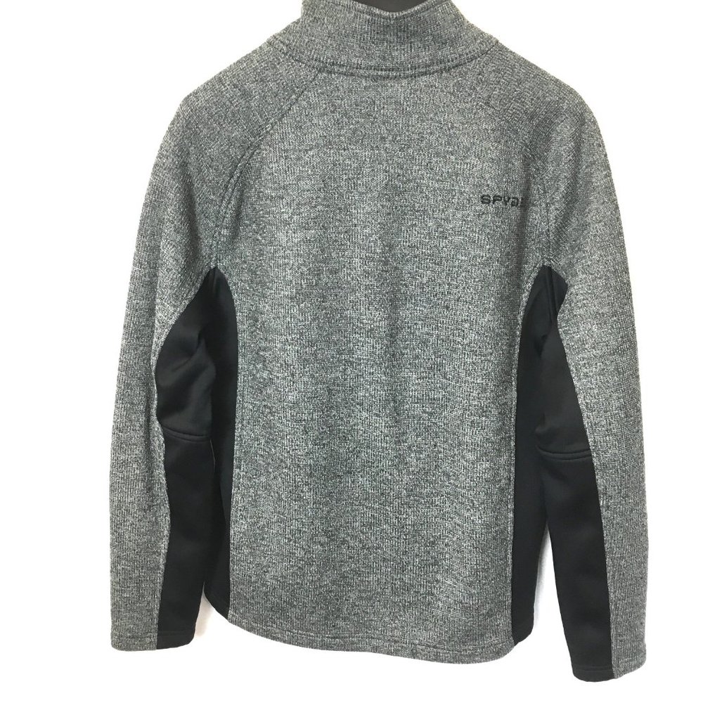Spyder Outbound Pullover Sweater Jacket Gray/Blac… - image 5